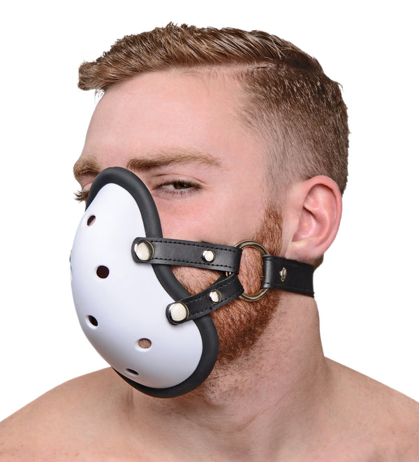 Musk Athletic Cup Muzzle – hood and blindfold, Silicone