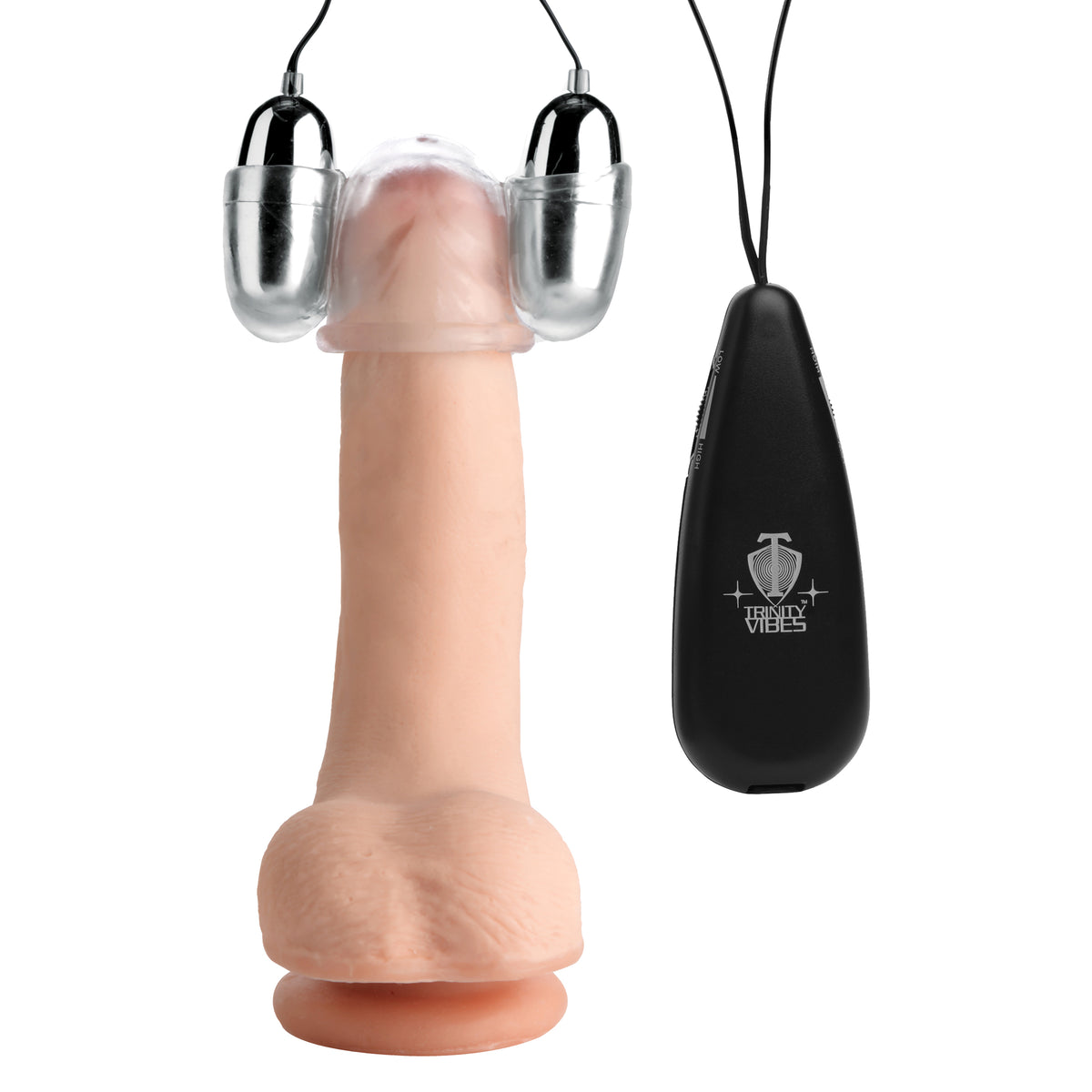 Clear Multi-Speed Vibrating Head Teaser – vibrator, TPE