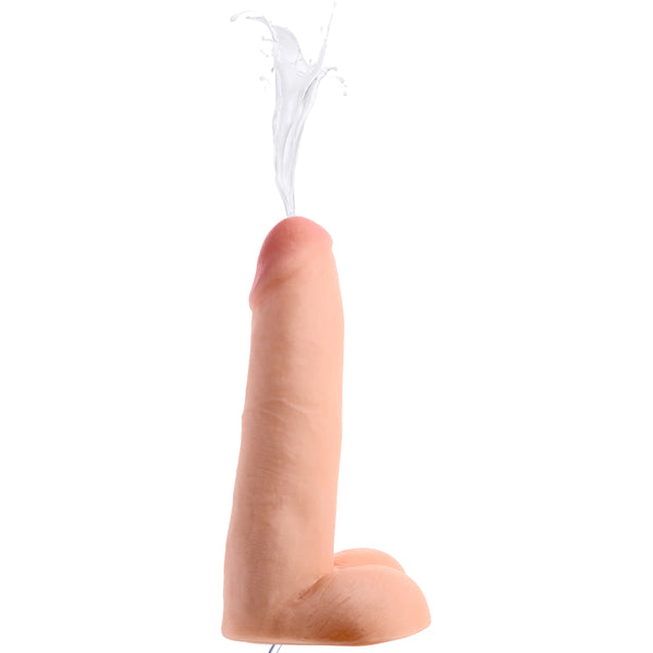 8 Inch Realistic Dual Density Squirting Dildo, TPE