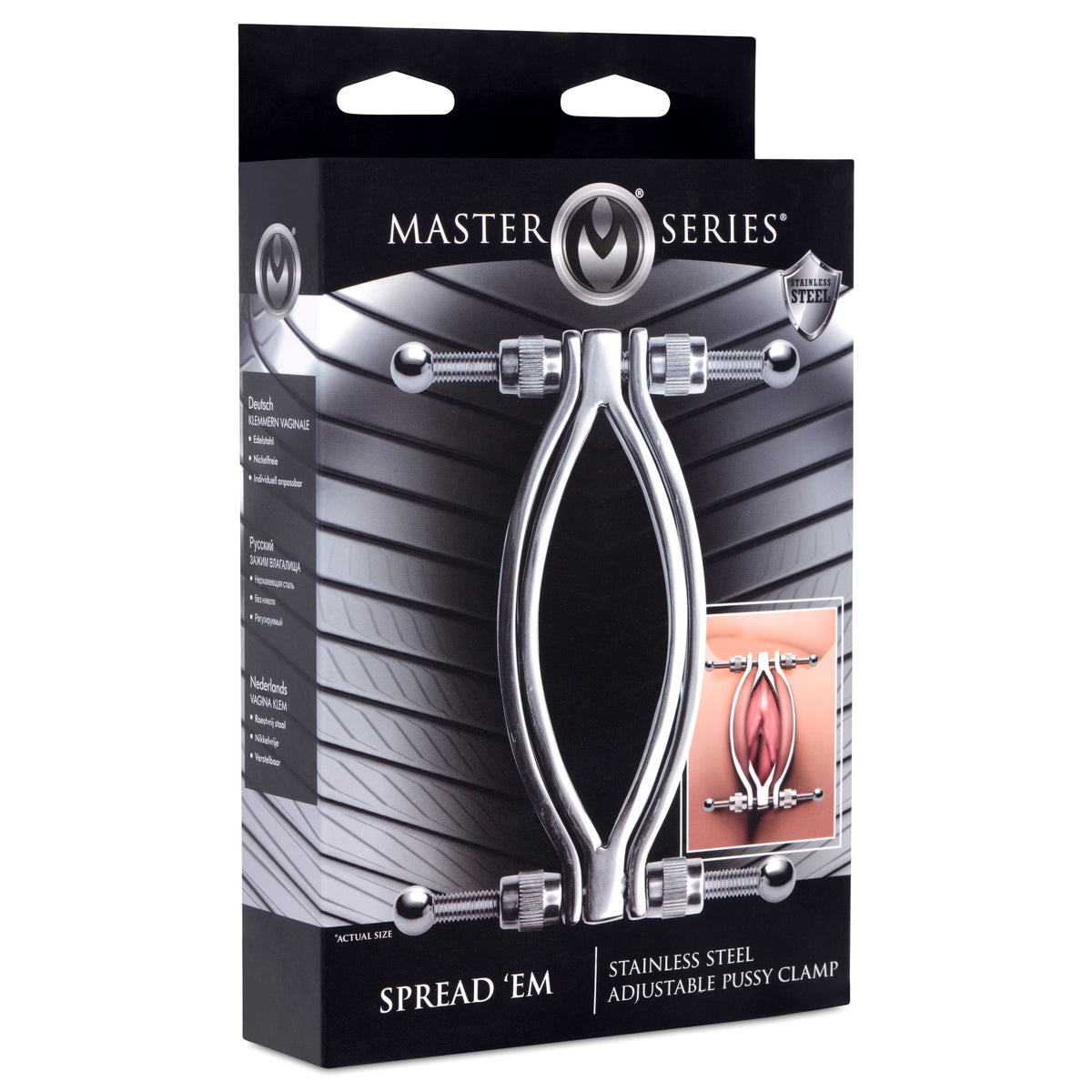 Stainless Steel Adjustable Pussy Clamp – masturbator, Metal (view 12)