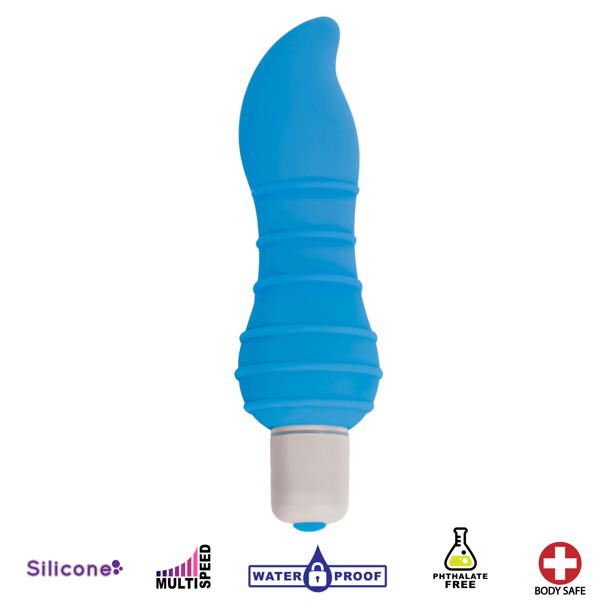 Tease Silicone Bullet Vibrator - Blue