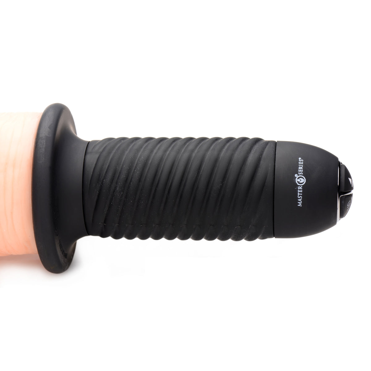 Onslaught 13 Mode XXL Vibrating Giant Dildo Thruster - Flesh, PVC (view 3)