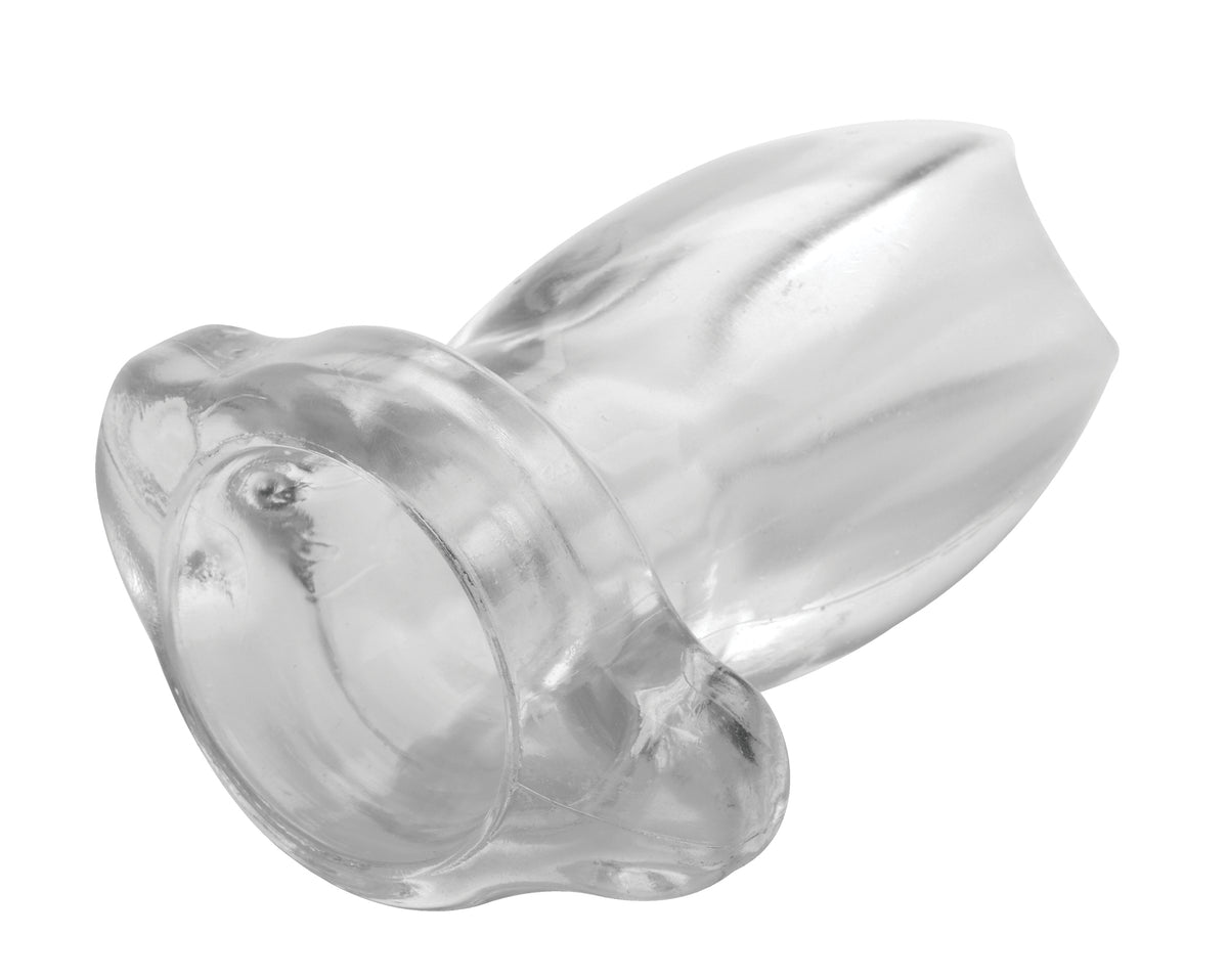 PeepHole Clear Hollow Anal Plug – butt plug, TPE (view 9)