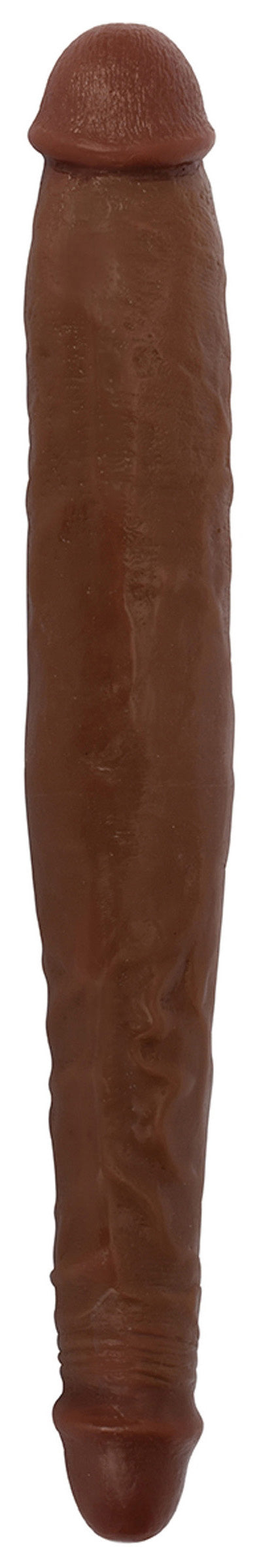 JOCK 13 Inch Tapered Double Dong Brown – dildo, PVC