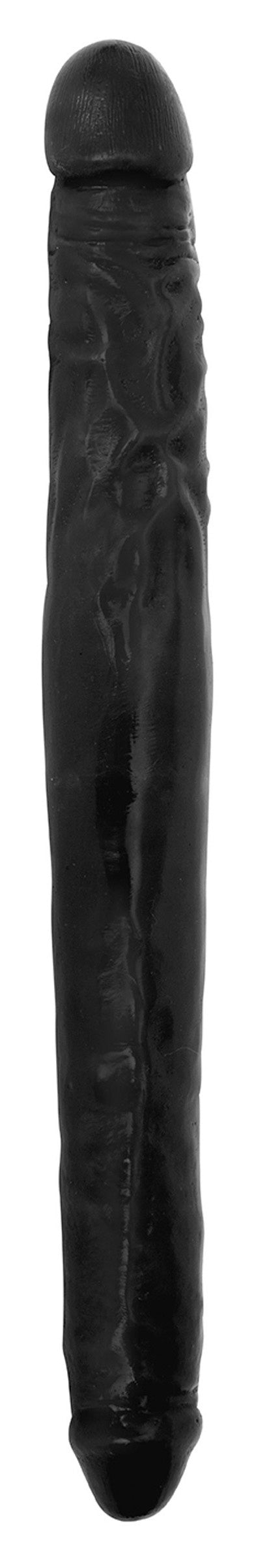 JOCK 16 Inch Tapered Double Dong Black – dildo, rubber