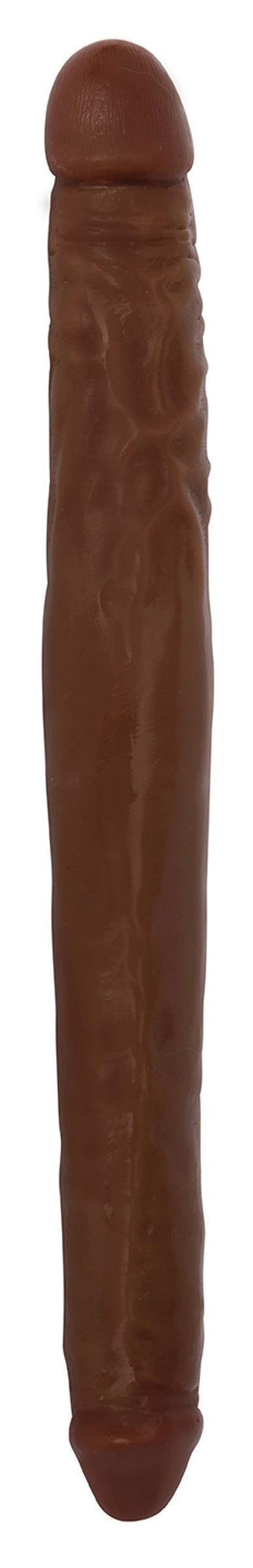 JOCK 16 Inch Tapered Double Dong Brown – dildo, rubber