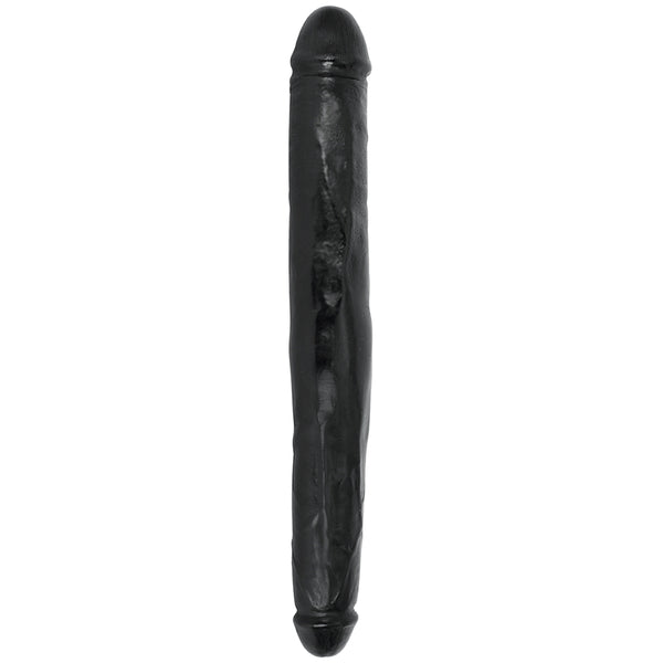 18 Inch Tapered Double Dong - Black – dildo, rubber