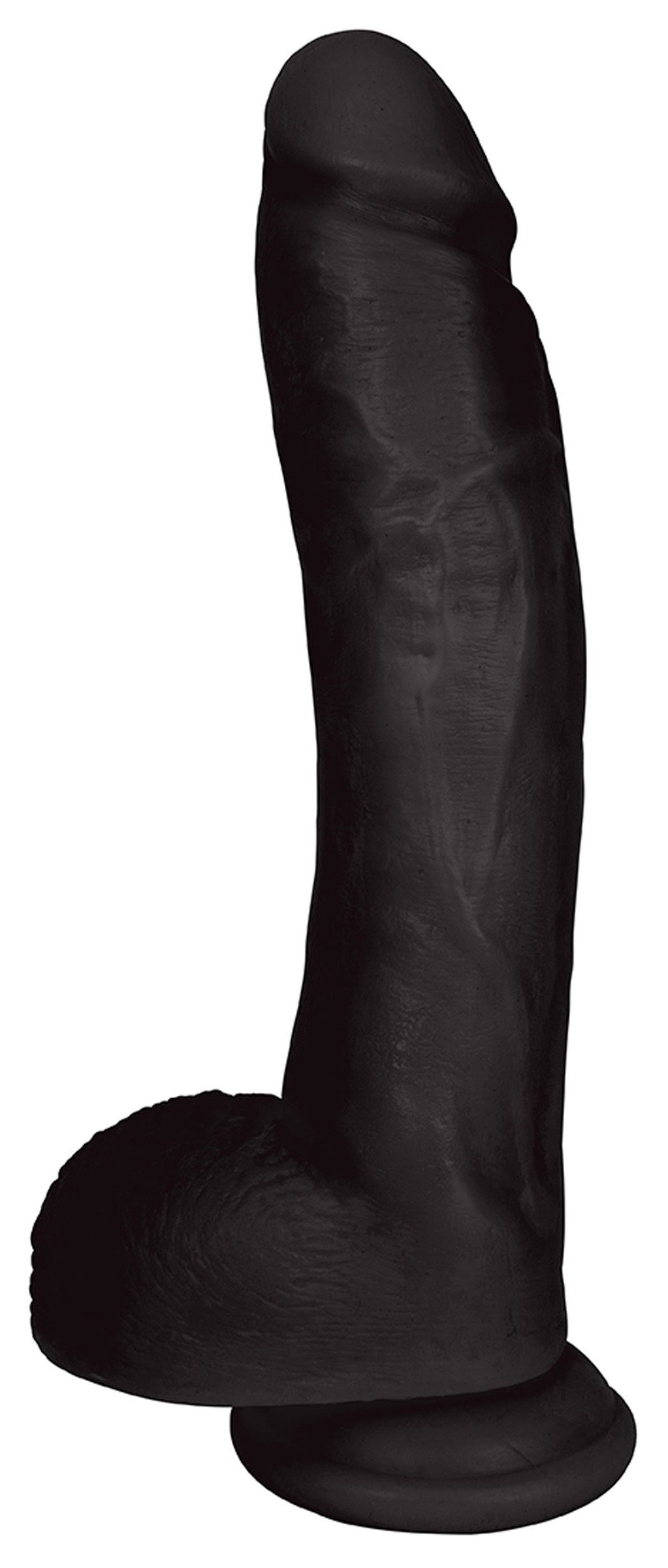JOCK 10 Inch Dong with Balls Black – dildo, PVC