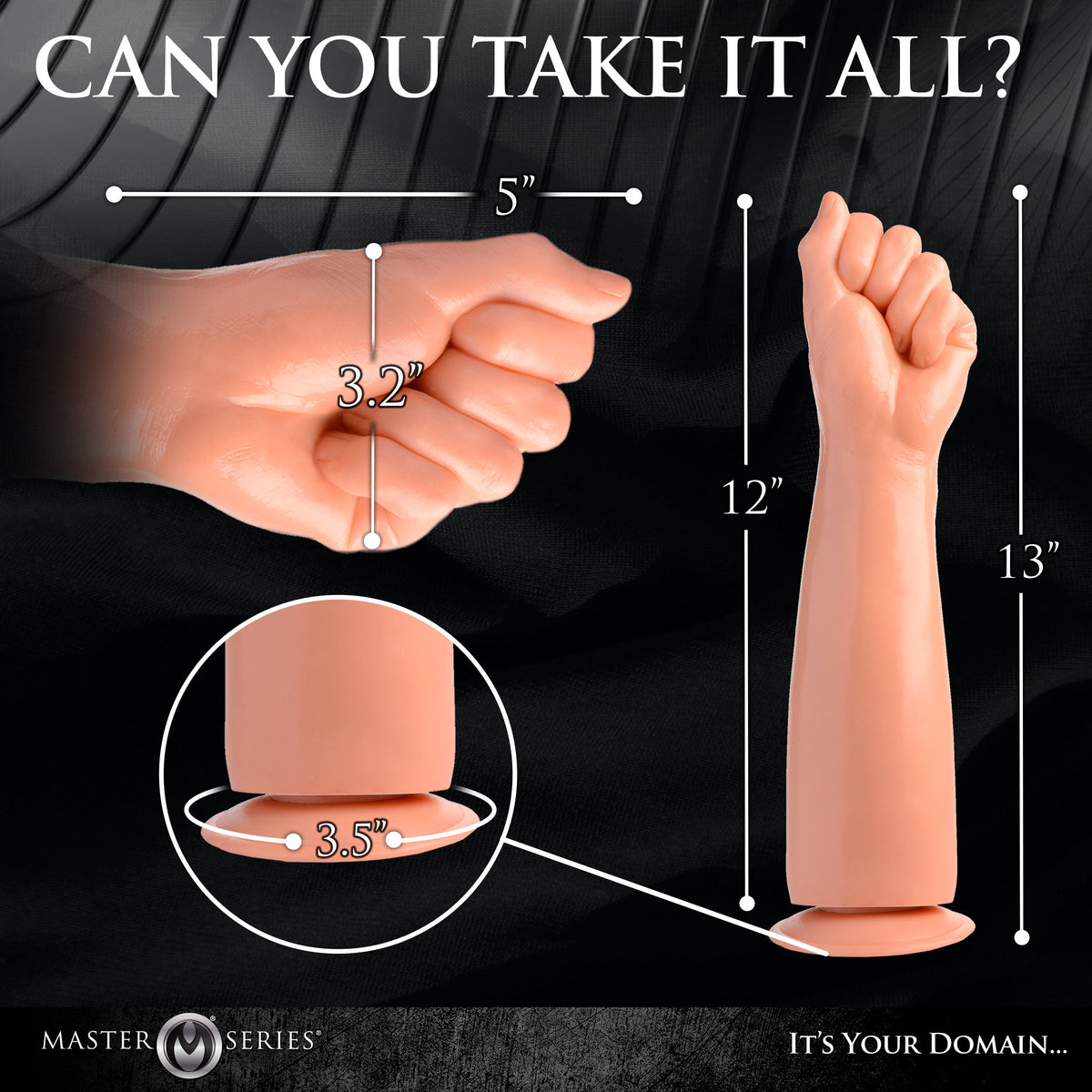 Fisto Clenched Fist Dildo, PVC (view 4)