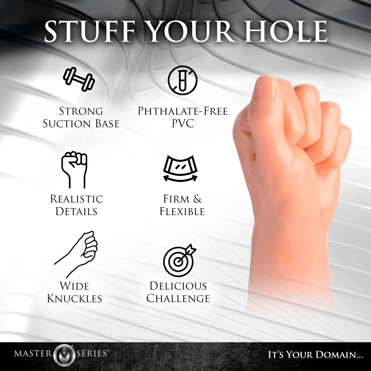 Fisto Clenched Fist Dildo, PVC (view 5)