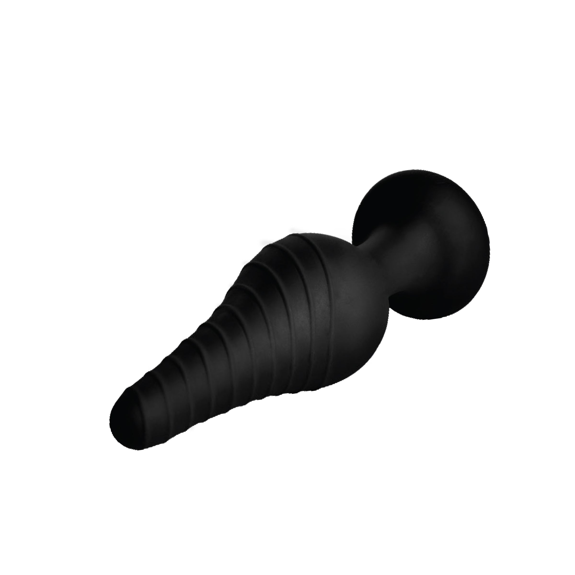 Silicone Anal Plug Remote Control Vibrators - Black