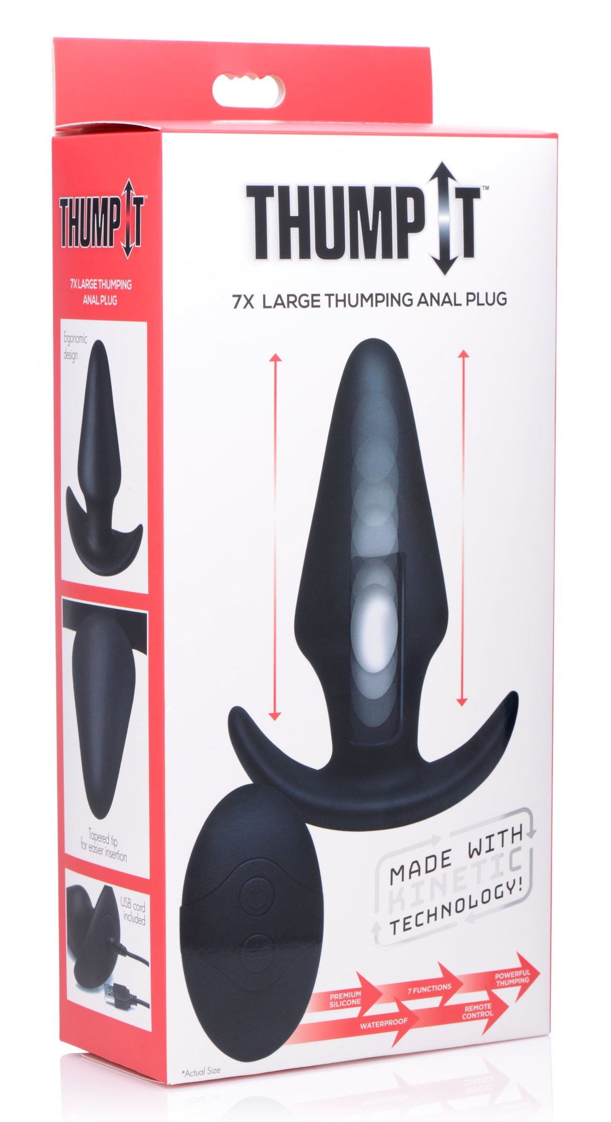 Kinetic Thumping 7X Large Anal Plug – butt plug, Silicone (view 6)