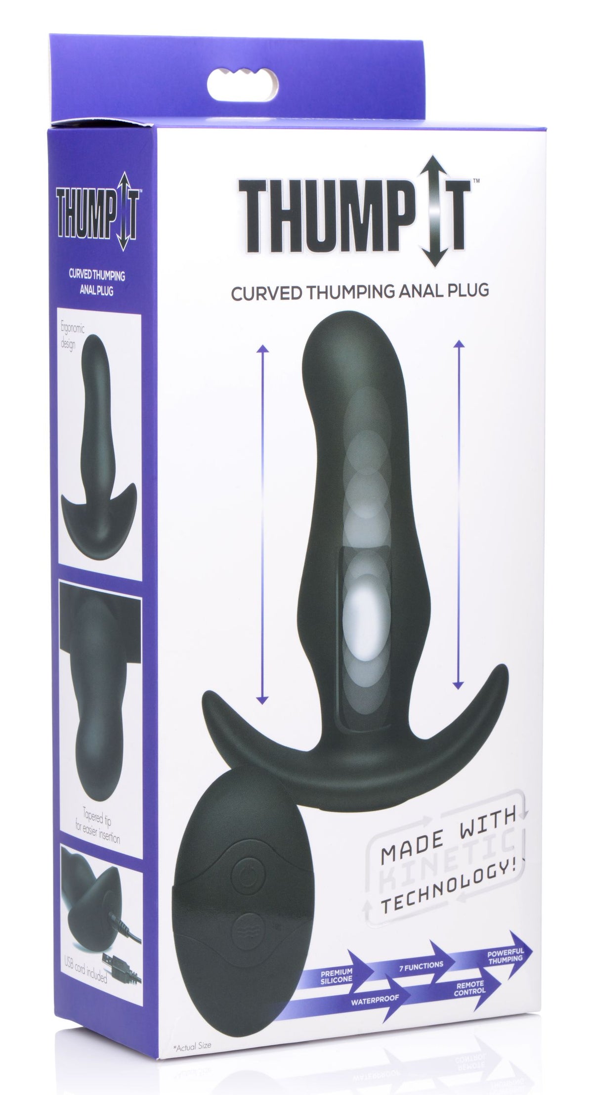 Kinetic Thumping 7X Prostate Anal Plug – prostate massager, Silicone (view 10)