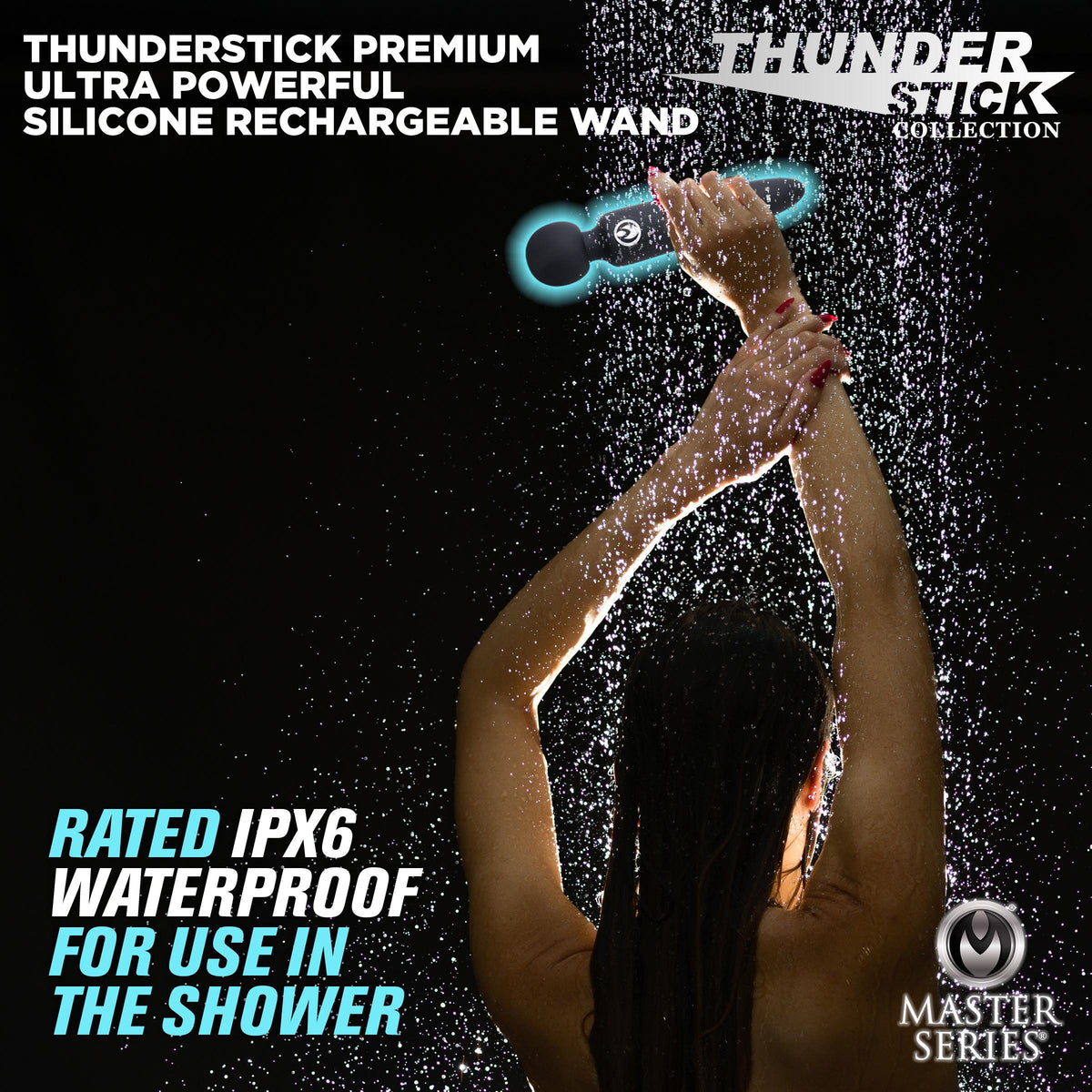 Thunderstick Premium Ultra Powerful Silicone Rechargeable Wand – wand massager, Silicone (view 4)