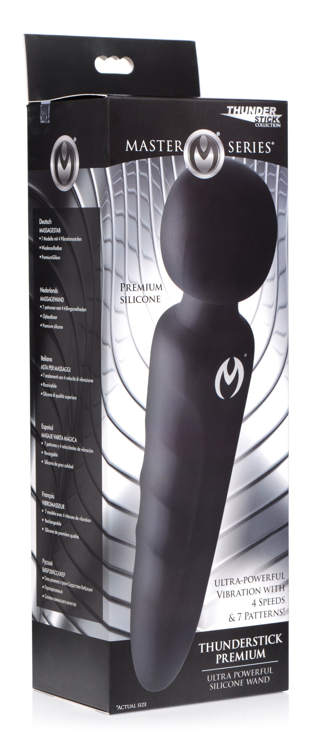 Thunderstick Premium Ultra Powerful Silicone Rechargeable Wand – wand massager, Silicone (view 10)