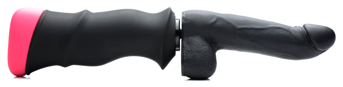 Mega-Pounder Hand-held Thrusting Silicone Dildo, Silicone (view 4)