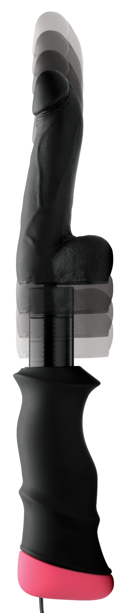 Mega-Pounder Hand-held Thrusting Silicone Dildo, Silicone (view 3)