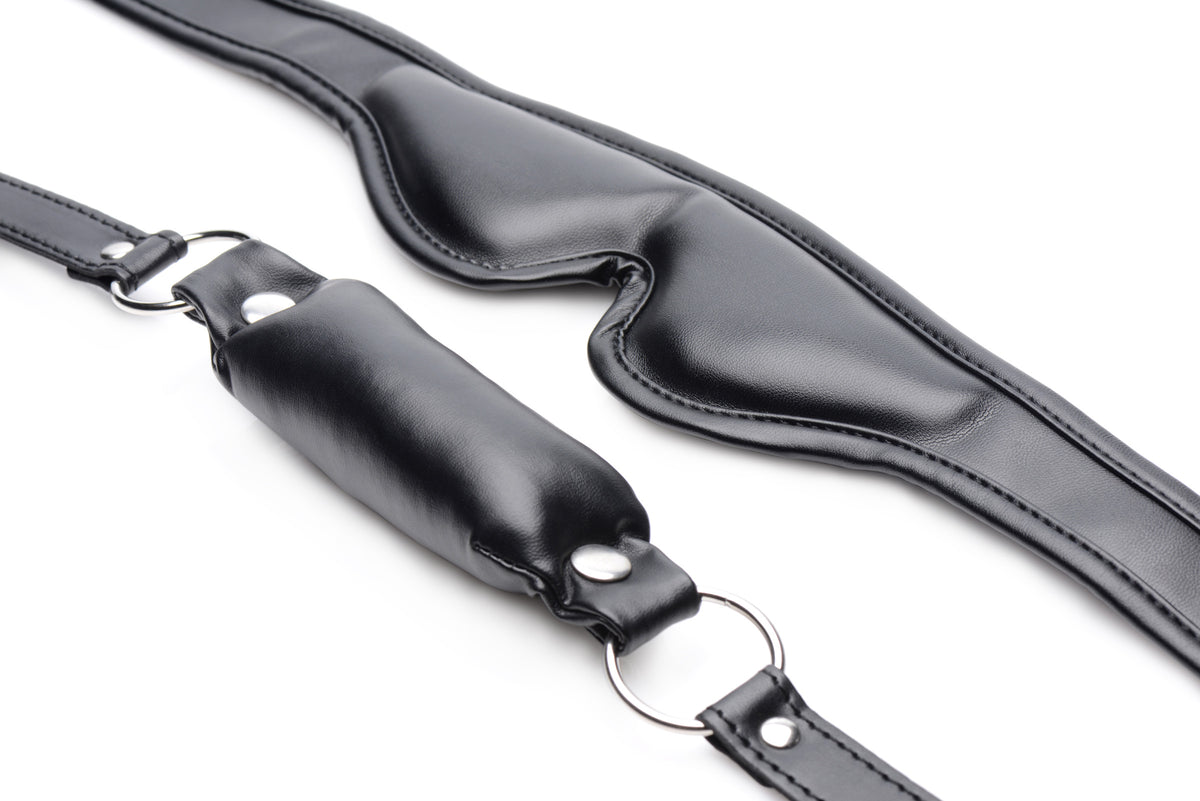 Padded Blindfold and Gag Set, Metal (view 4)