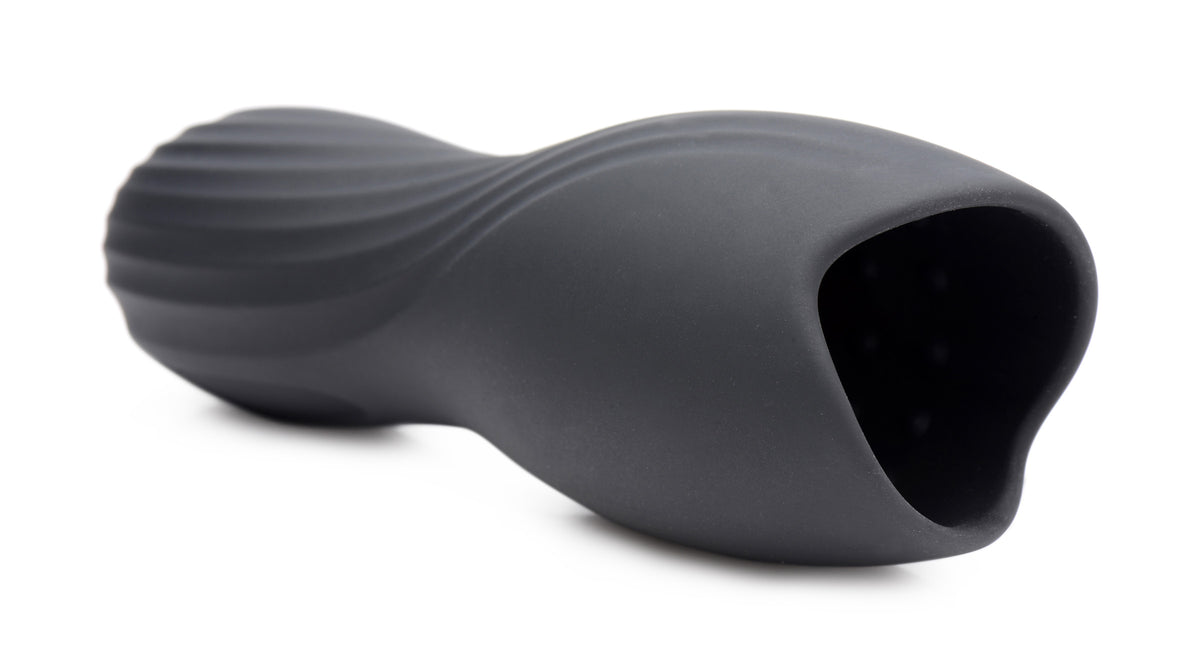 Vibrating Rechargeable Penis Pleaser – dildo, Silicone (view 4)