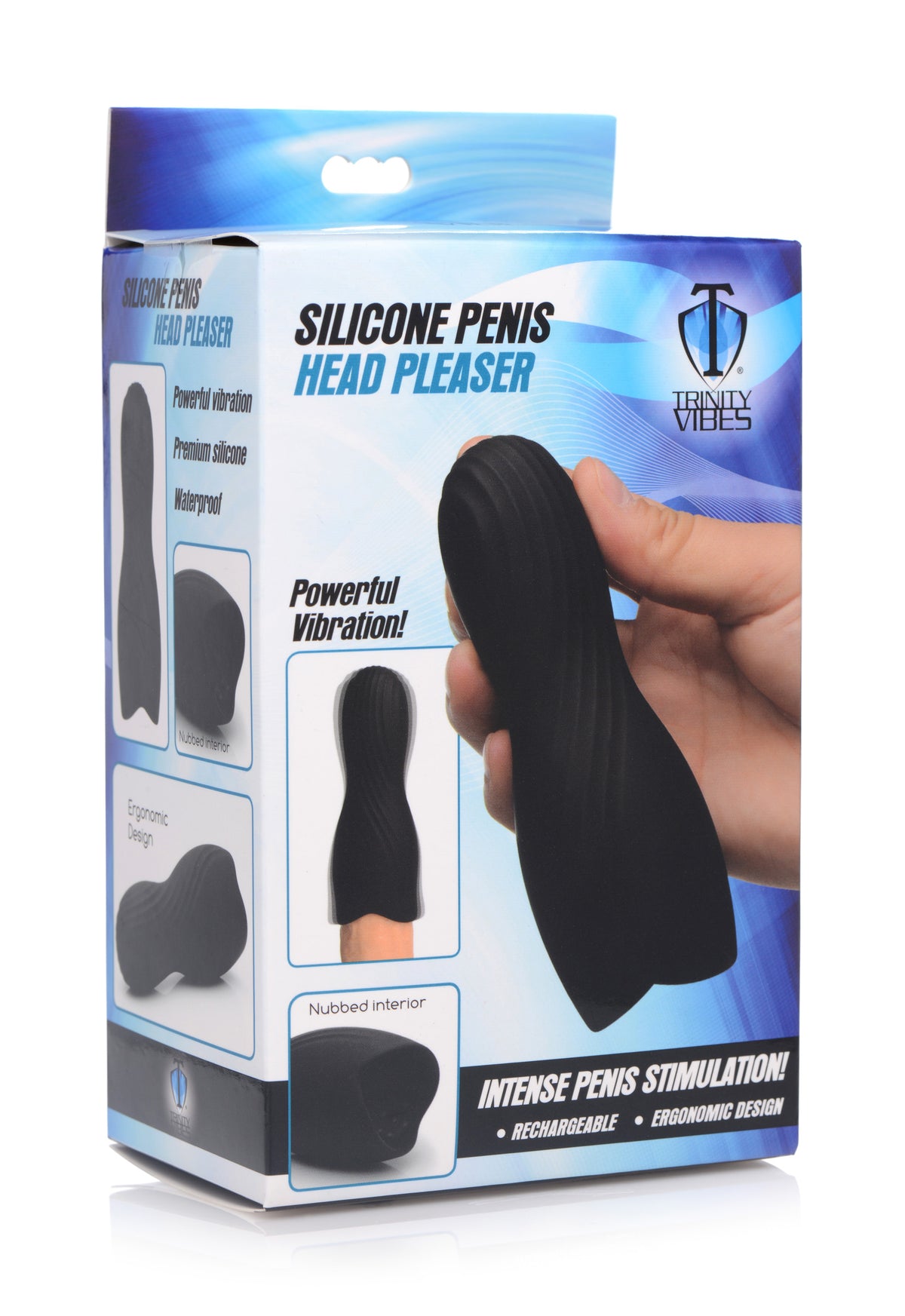 Vibrating Rechargeable Penis Pleaser – dildo, Silicone (view 8)