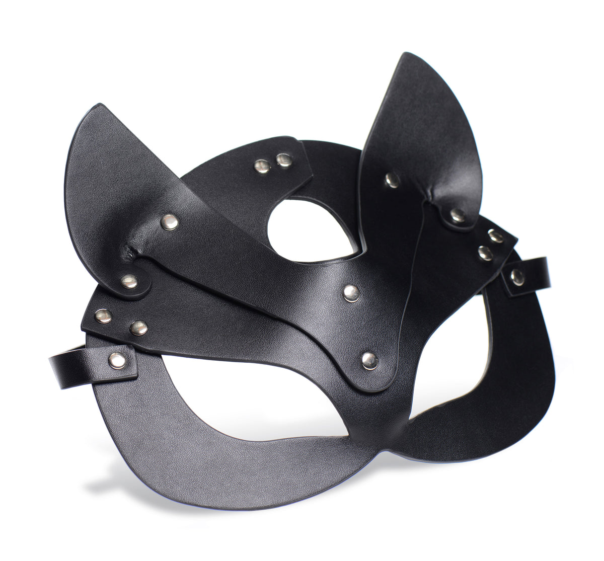 Naughty Kitty Cat Mask – hood and blindfold, Metal (view 2)