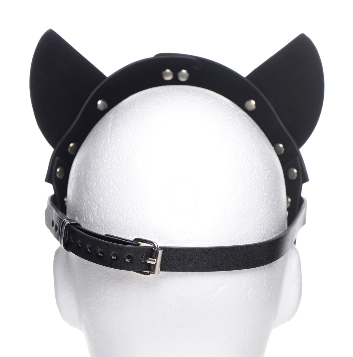 Naughty Kitty Cat Mask – hood and blindfold, Metal (view 3)