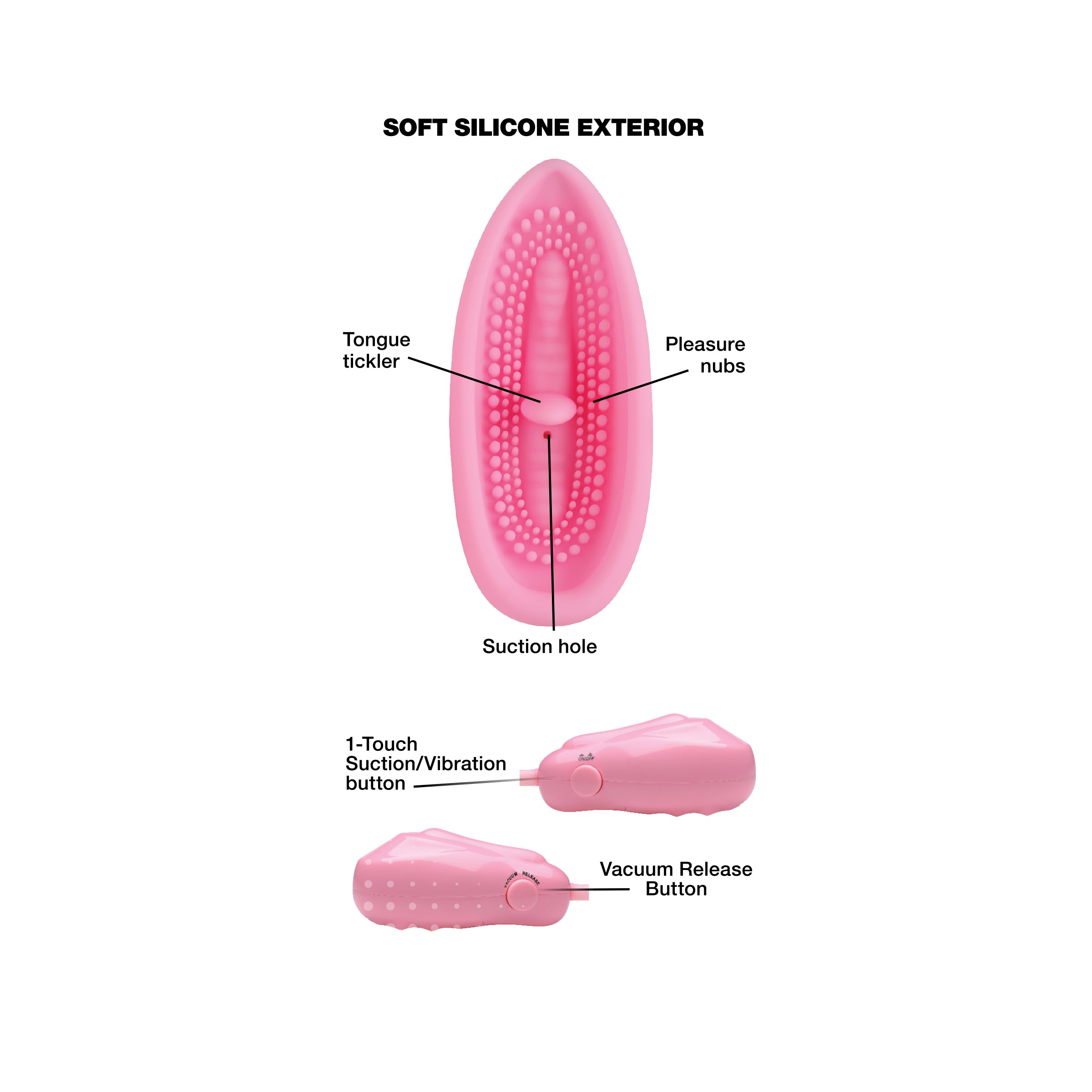 Pink Pleasure Auto Pussy Pumps - Pink