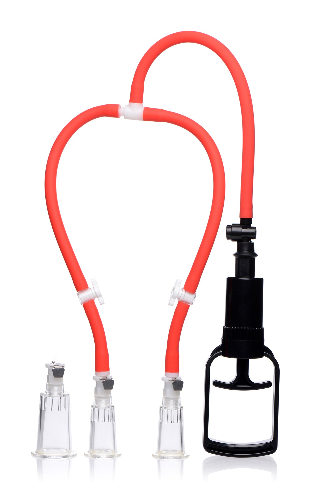 3-Way Suck Her Nipple and Clit Pump System – penis pump and enhancer, Silicone (view 2)