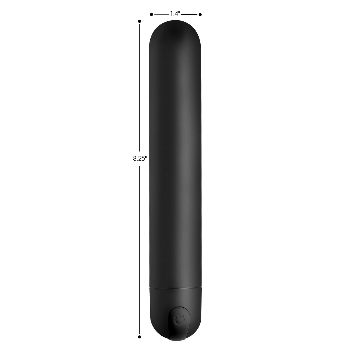 XL Bullet Vibrator - Black – bullet and egg vibrator, ABS plastic (view 3)