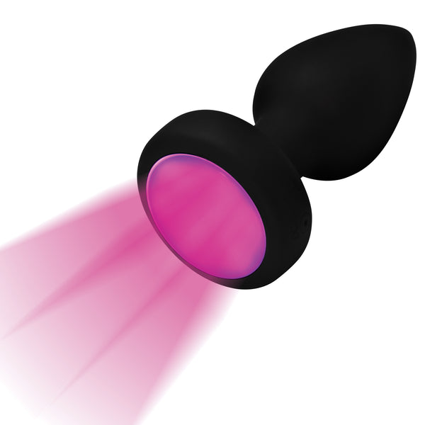 7X Light Up Rechargeable Anal Plug - Small – butt plug, Silicone