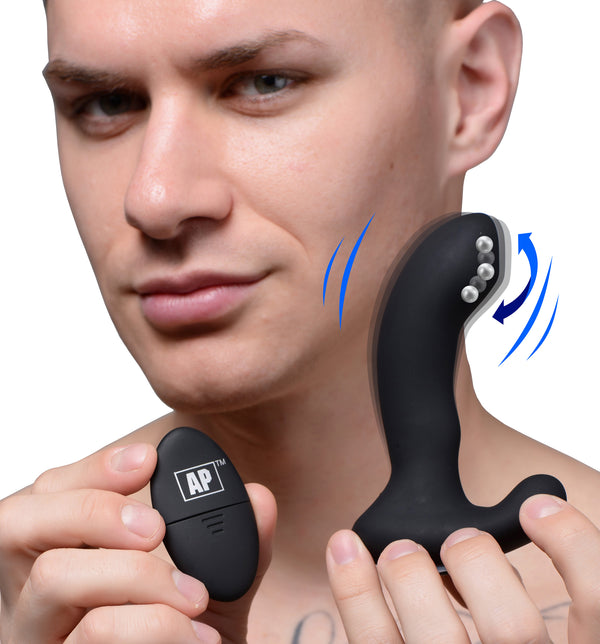 10X P-Massage Silicone Prostate Stimulator with Stroking Bead – prostate massager, Silicone