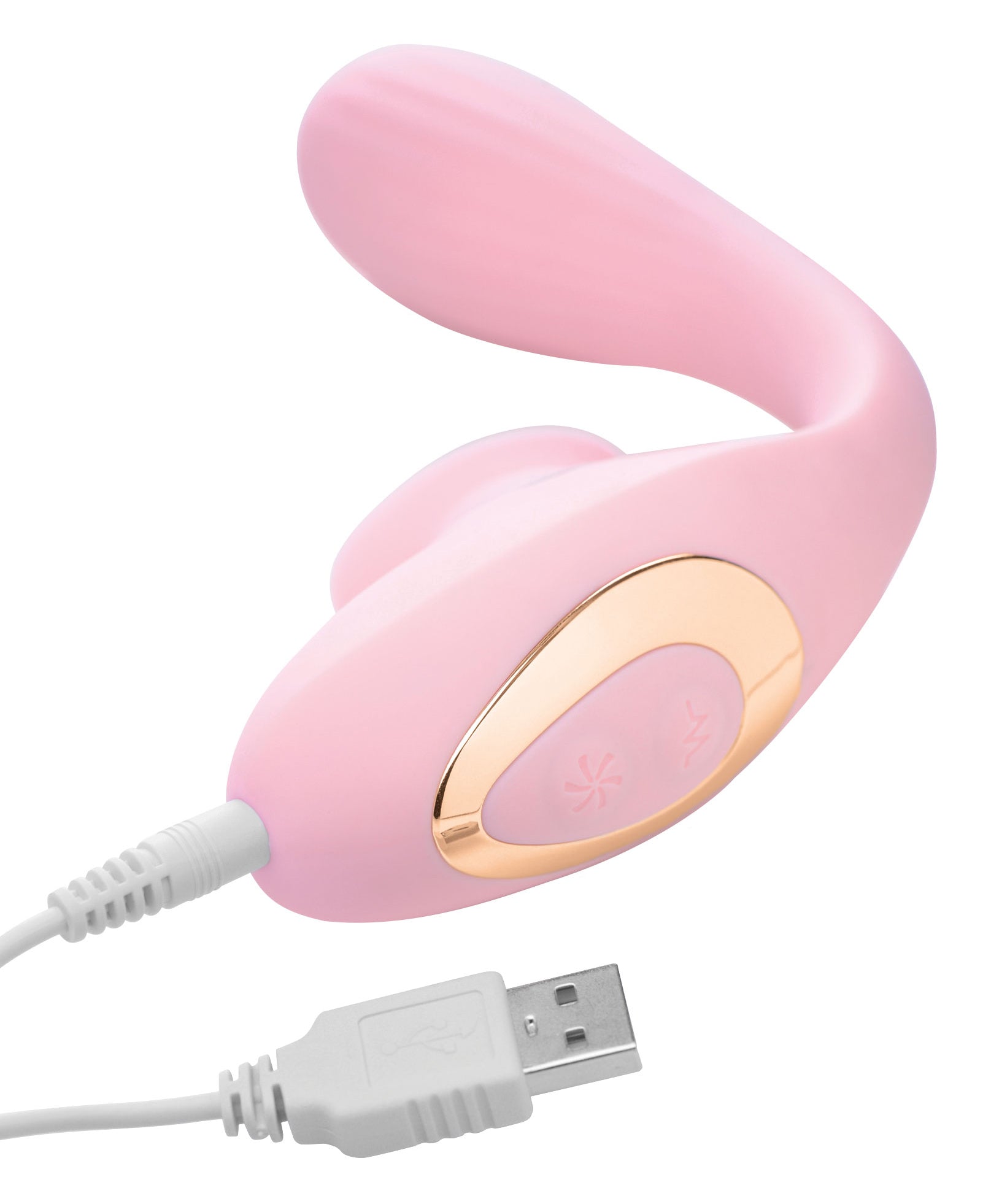 Bendable 2-in-1 Tongue Vibrator - Pink