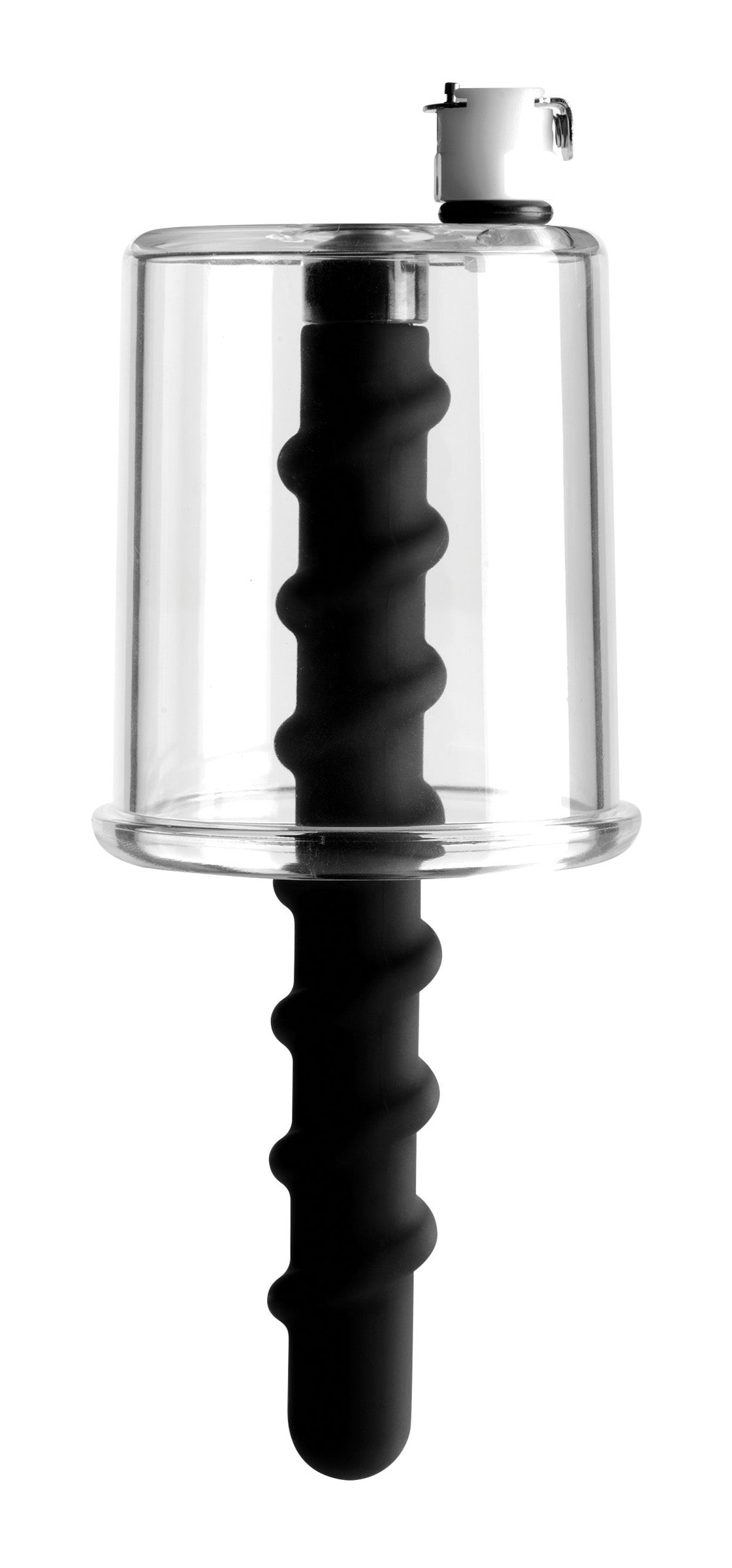Rosebud Driller Cylinder with Silicone Swirl Insert – penis pump and enhancer, Silicone (view 5)