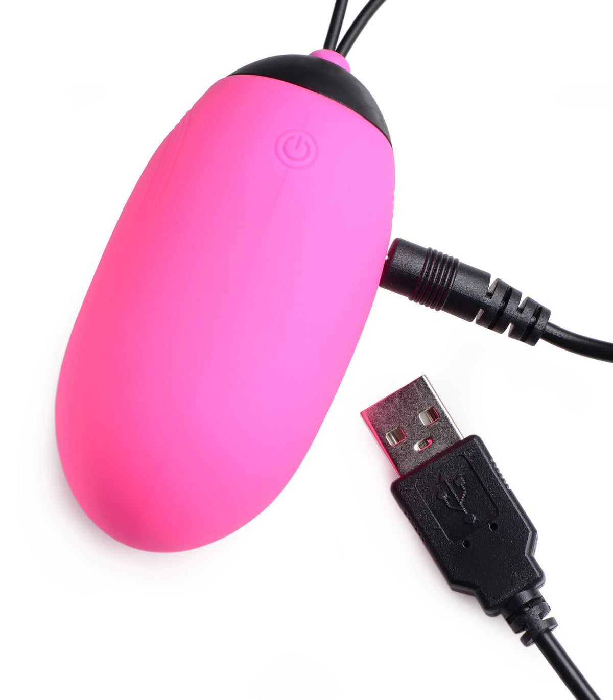 XL Silicone Vibrating Egg - Pink – bullet and egg vibrator, Silicone (view 4)