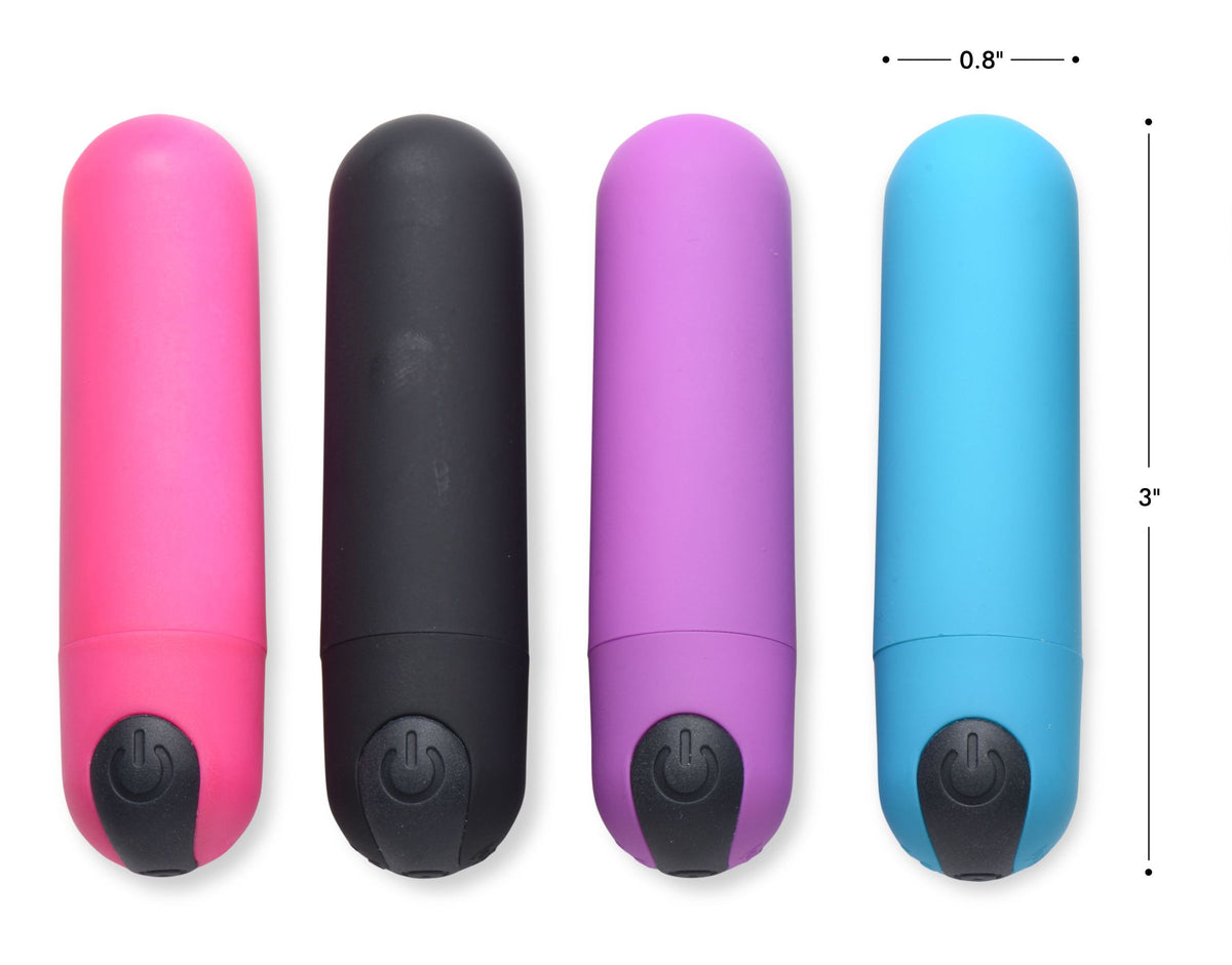 Vibrating Bullet with Remote Control - Blue – bullet and egg vibrator, Silicone (view 4)