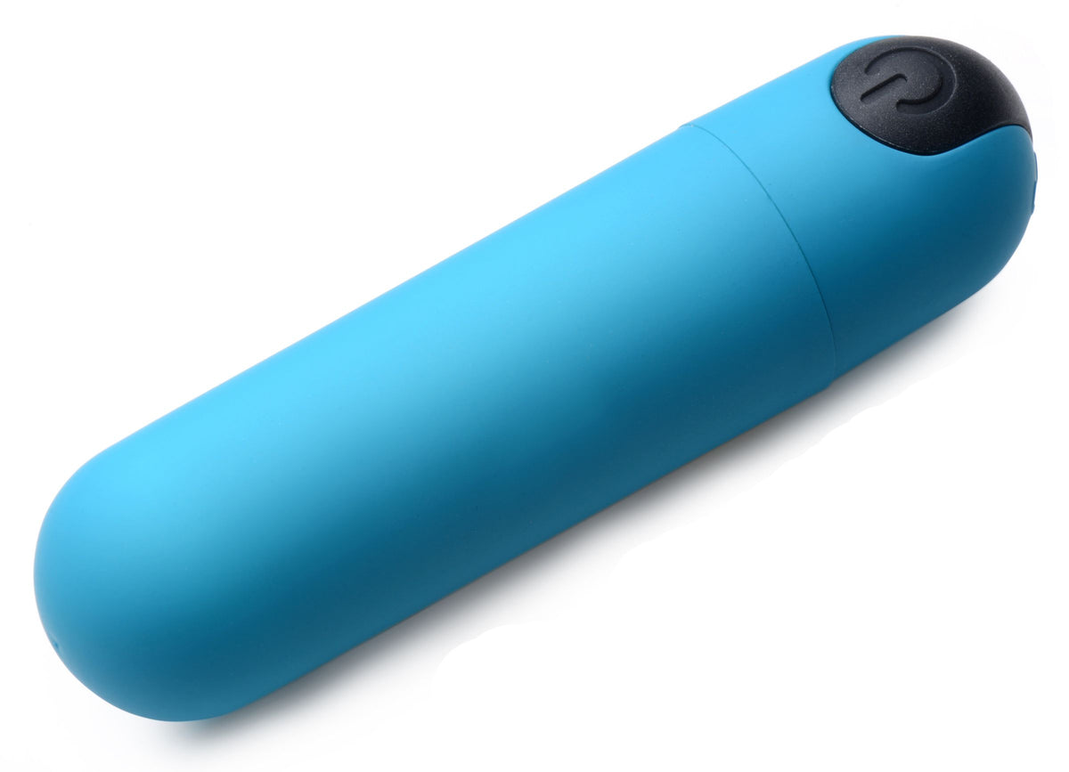 Vibrating Bullet with Remote Control - Blue – bullet and egg vibrator, Silicone (view 3)