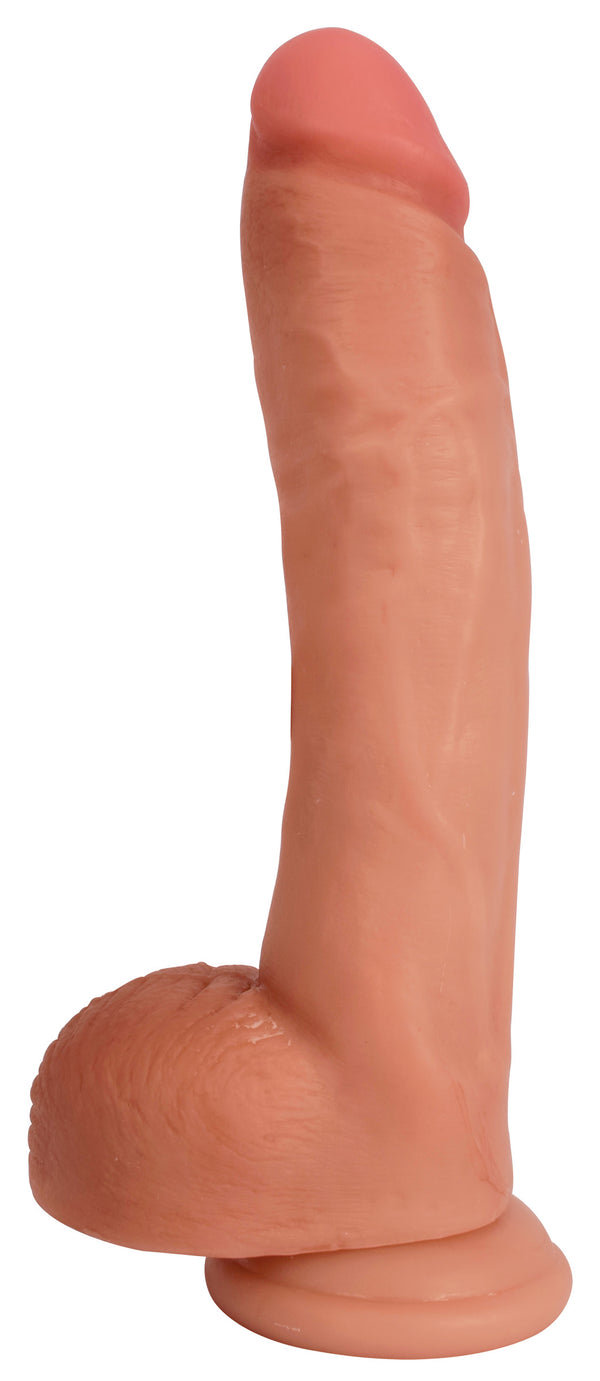 Jock Light Bareskin Dildo with Balls - 9 Inch, rubber