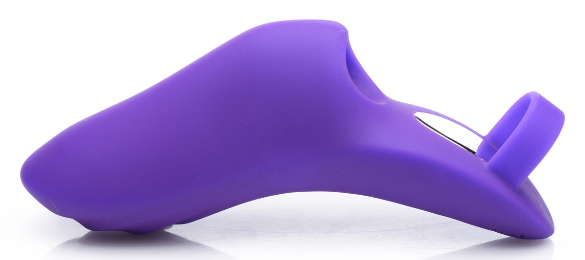 7X Finger Bang Her Pro Silicone Vibrator - Purple, Silicone (view 3)