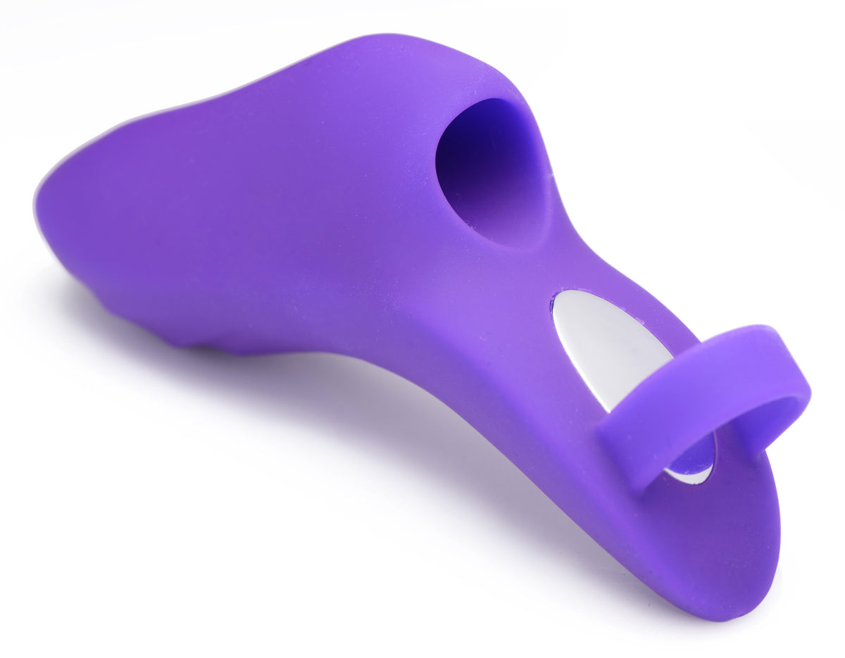 7X Finger Bang Her Pro Silicone Vibrator - Purple, Silicone (view 5)