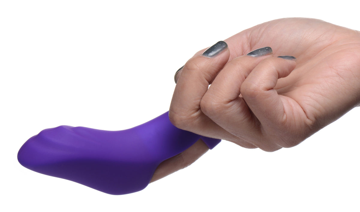 7X Finger Bang Her Pro Silicone Vibrator - Purple, Silicone (view 2)