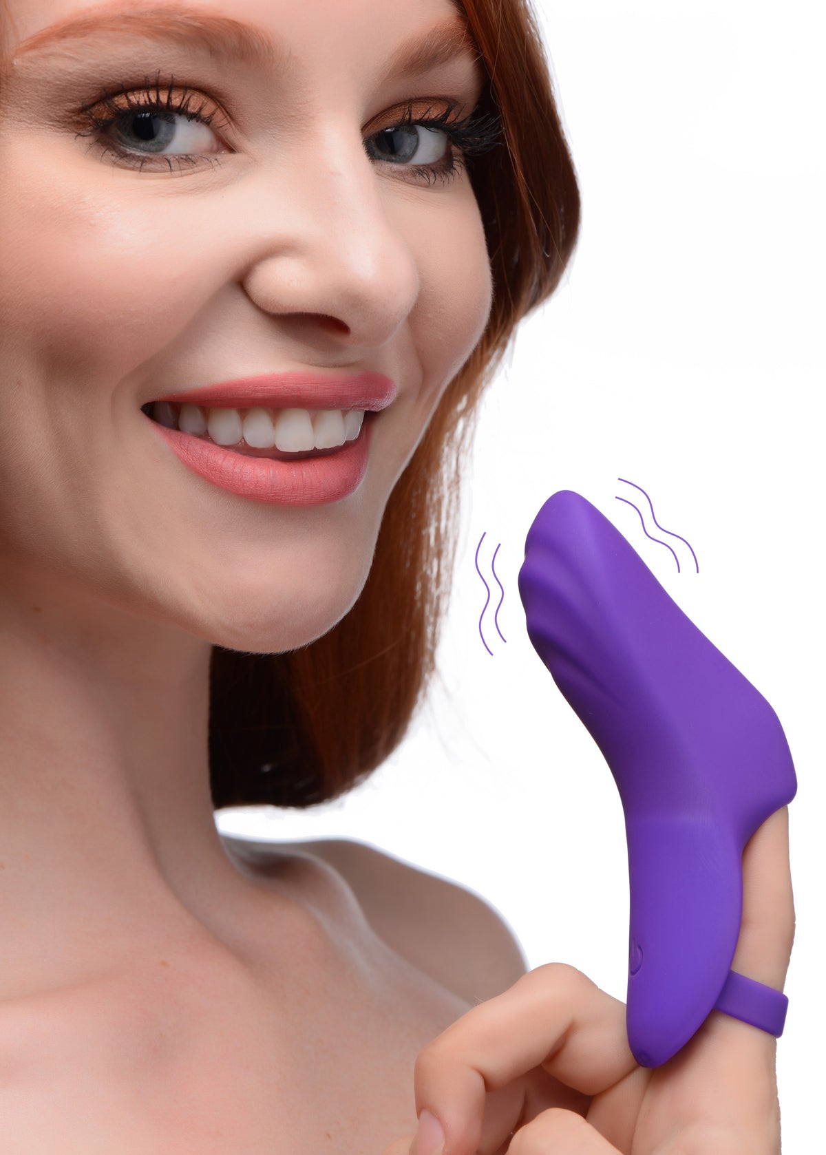 7X Finger Bang Her Pro Silicone Vibrator - Purple, Silicone