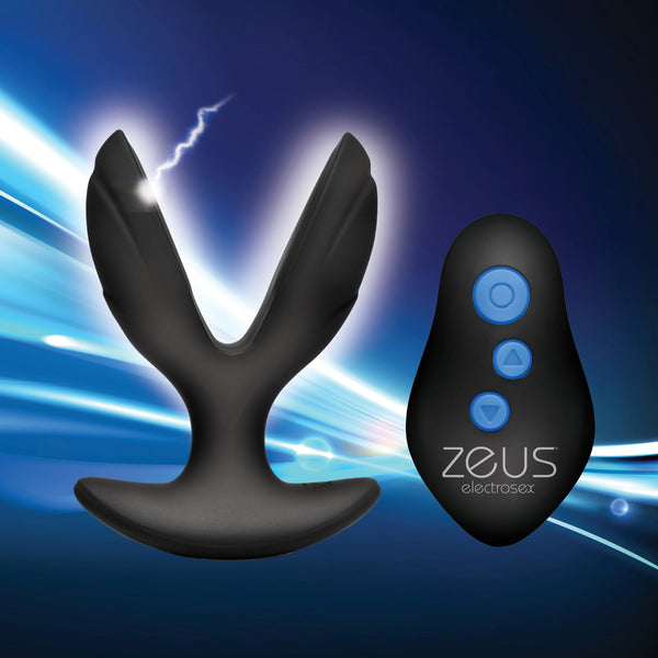 64X Electro-Spread Vibrating and Estim Silicone Butt Plug, Silicone