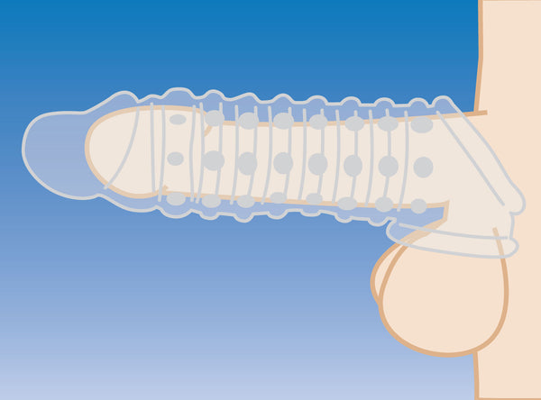 1.5 Inch Penis Enhancer Sleeve - Clear – penis pump and enhancer, TPE