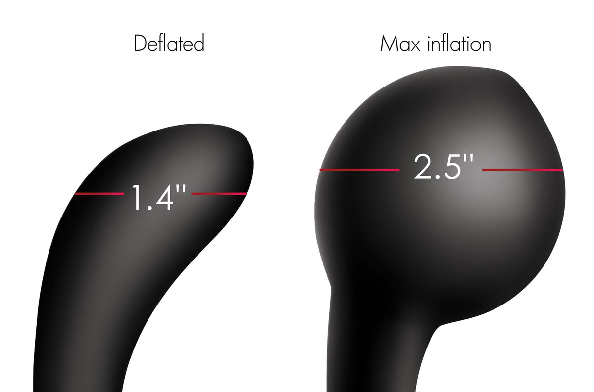 10X Inflatable and Vibrating Silicone Prostate Plug – prostate massager, Silicone (view 3)