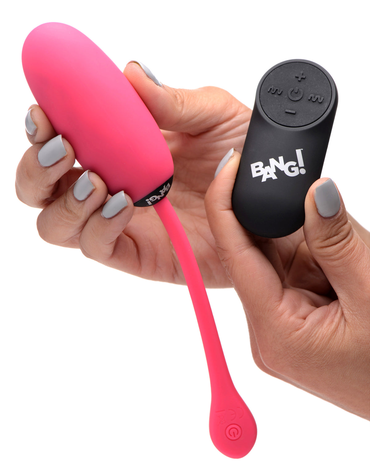 Remote Control 28X Silicone Plush Egg - Pink – bullet and egg vibrator, Silicone (view 2)