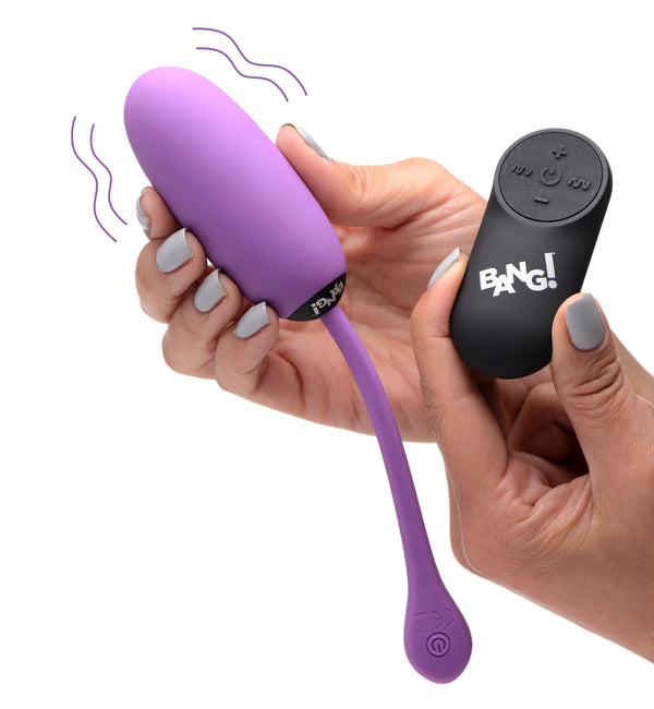 Remote Control 28X Silicone Plush Egg - Purple – bullet and egg vibrator, Silicone