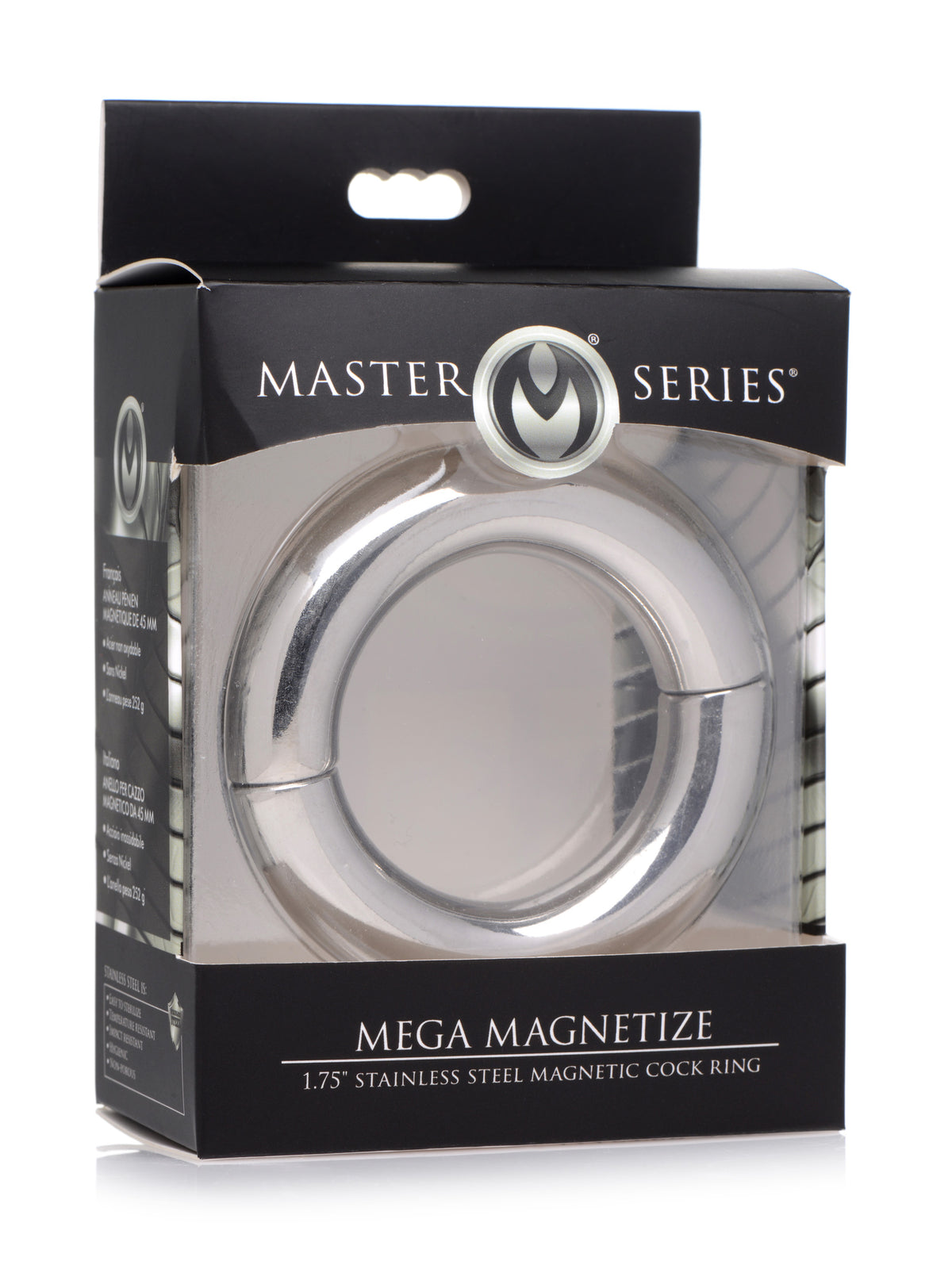 Mega Magnetize Stainless Steel Magnetic Cock Ring, Metal (view 5)
