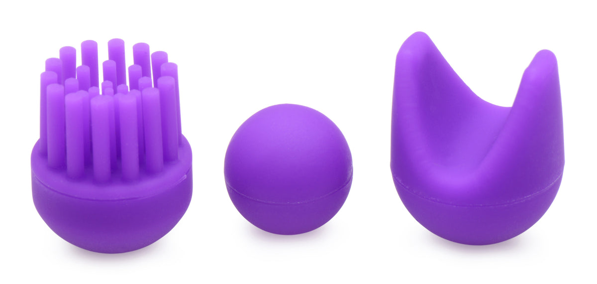 10X En Pointe Silicone Pinpoint Teaser with Attachments – vibrator, Silicone (view 3)