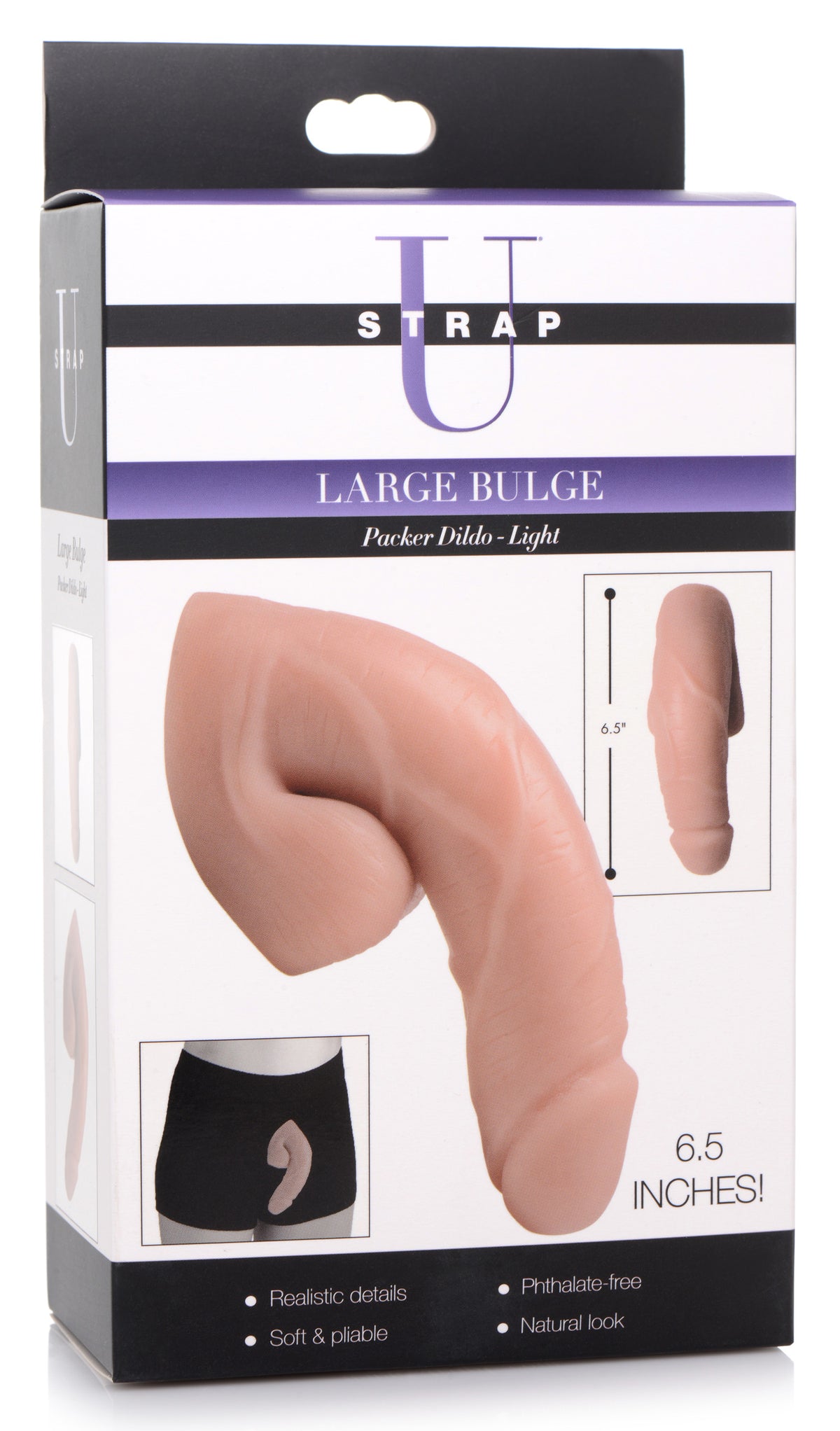 Large Bulge Packer Dildo - Light, TPE (view 6)