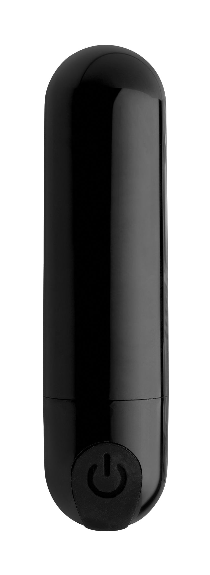 10X Rechargeable Vibrating Metallic Bullet - Black – bullet and egg vibrator, Silicone (view 4)